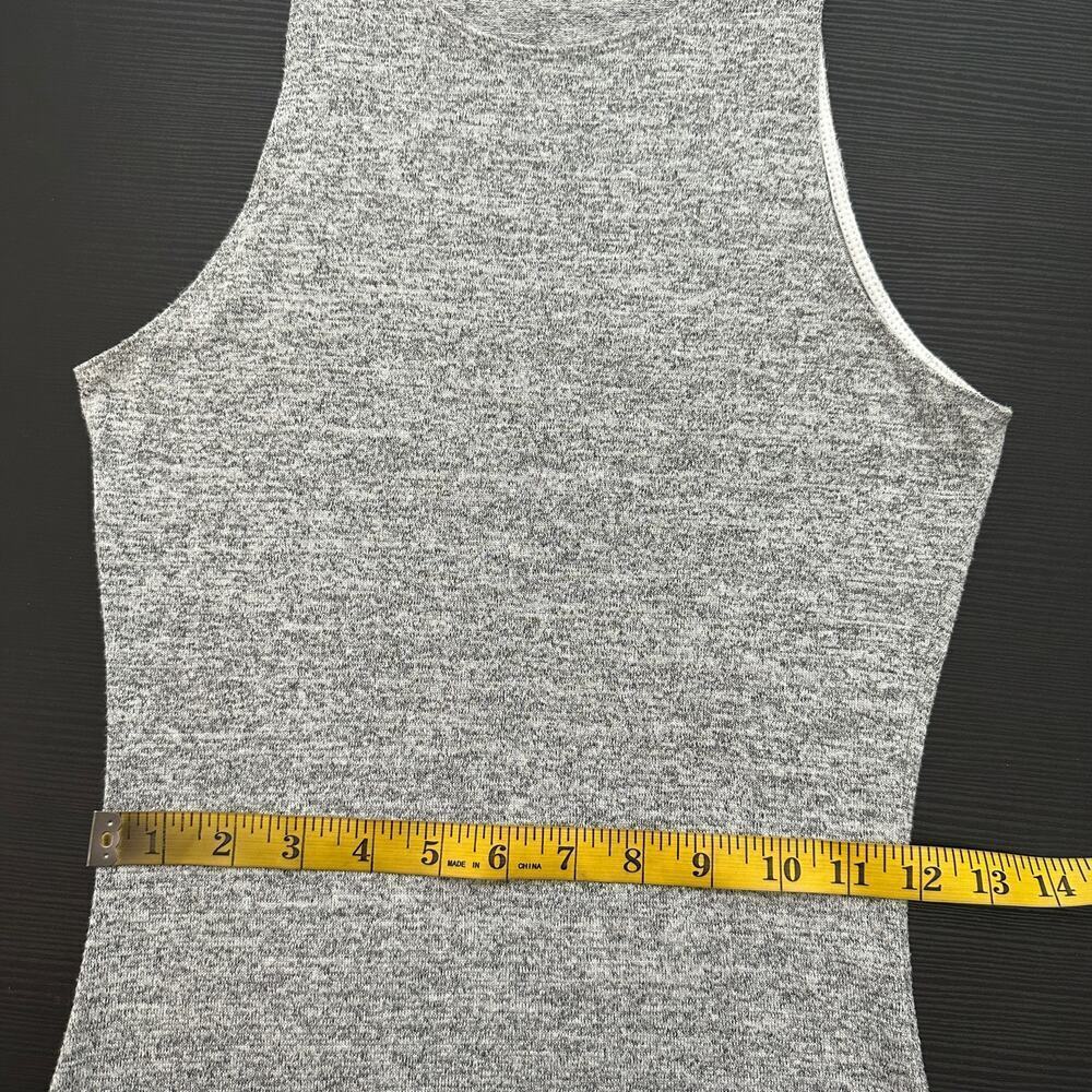 Wilfred Free Heather Gray Scoop Neck Sleeveless Casual Midi Tank Dress Small - Picture 7 of 10